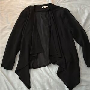 Calvin Klein Black Open Front Cardigan